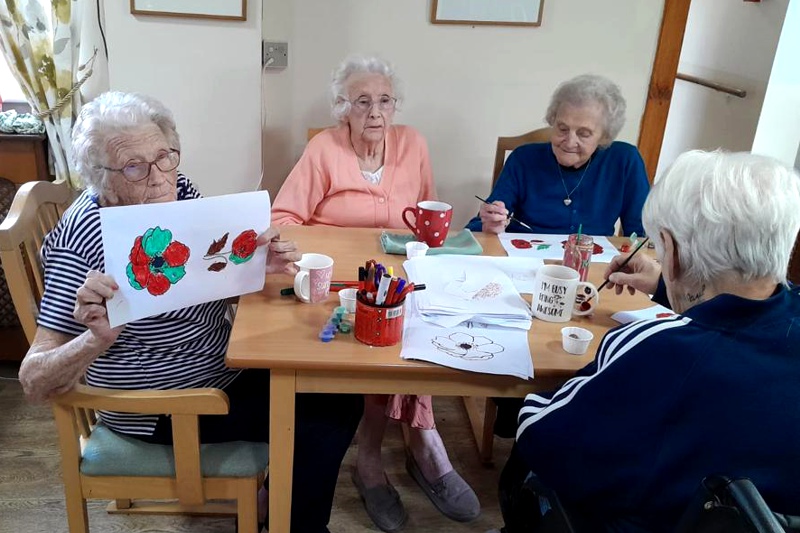 Remembrance Sunday Hollybank Residential Care Home, Shotton