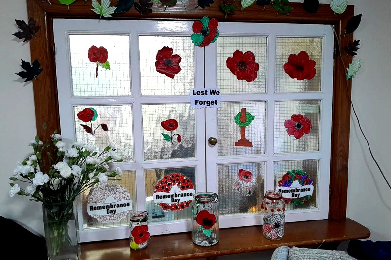 Remembrance Sunday Hollybank Residential Care Home, Shotton