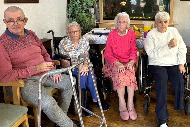 Singalong Session at Hollybank Residential Care Home, Shotton